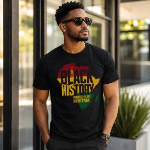Mijn zwarte geschiedenis Afrikaanse erfgoed trots T-shirt