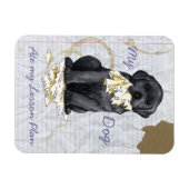 Mijn zwarte lab Ate Mijn Lesson Plan Magneet (Horizontaal)