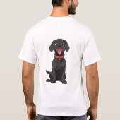 Mijn zwarte lab is mijn beste vriend t-shirt (Achterkant)