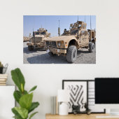 Mijnbestendige, tegen hinderlagen beschermde voert poster (Thuiskantoor)