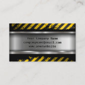 Mijnbouw Dump Truck | Metalen Staal Visitekaartje (Achterkant)