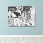 Mijnbouw en heuvels in Terraville Canvas Afdruk (Insitu (Houten vloer))