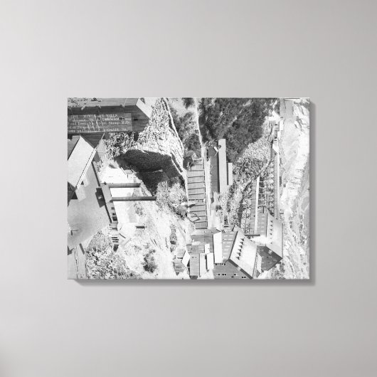 Mijnbouw en heuvels in Terraville Canvas Afdruk (Voorkant)