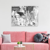 Mijnbouw en heuvels in Terraville Canvas Afdruk (Insitu (Woonkamer))