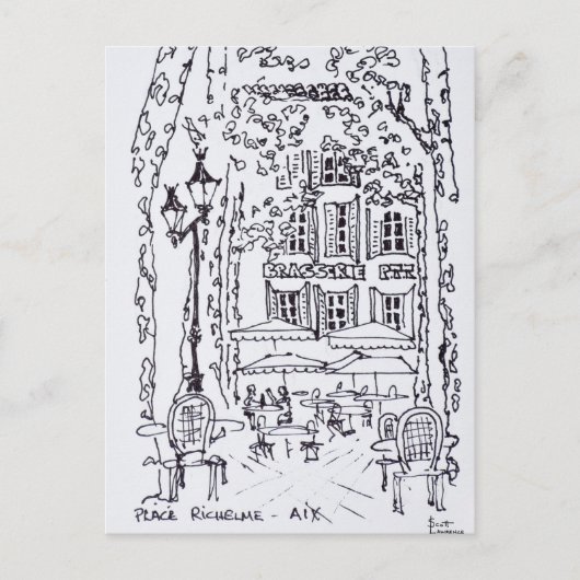 Mijnbouw in een Plaza | Aix en Provence, Frankrijk Briefkaart (Voorkant)