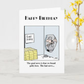 Mijnbouw Verjaardag 3 Kaart (Gele Bloem)