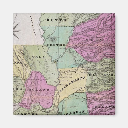mijnbouwdistrict in Californië Magneet (Voorkant)