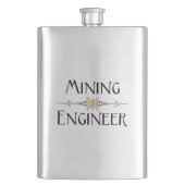 Mijnbouwingenieur decoratieve lijn flacon (Voorkant)