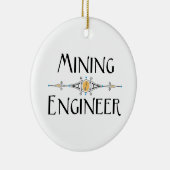 Mijnbouwingenieur decoratieve lijn keramisch ornament (Rechts)