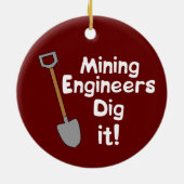 Mijnbouwingenieurs graven het keramisch ornament (Achterkant)