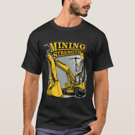 mijnbouwkracht van de graafmachine t-shirt