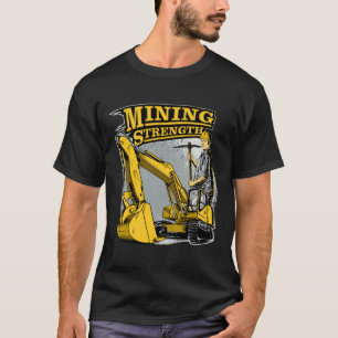 mijnbouwkracht van de graafmachine t-shirt