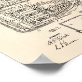 Mijnbouwmachines 1915 oude kunstpooier poster (Hoek)