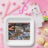 Mijnbouwmachines Papieren Bordje (Feest)