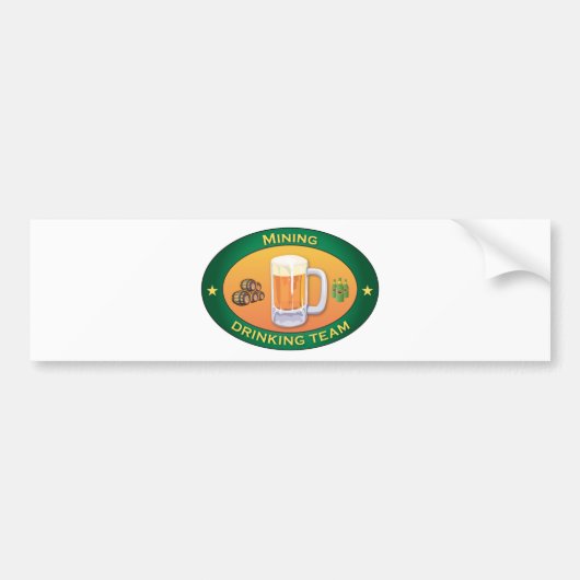 Mijnbouwteam Drink Bumpersticker (Voorkant)