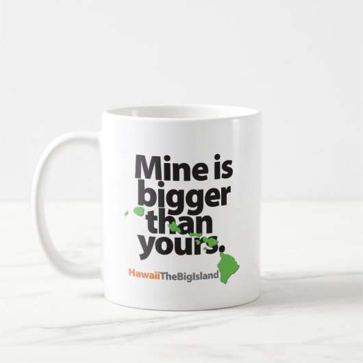 Mijne is groter dan de jouwe koffiemok (Links)