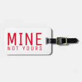 Mijne niet uw oude Bagagelabel met smalle stijl (Voorkant horizontaal)