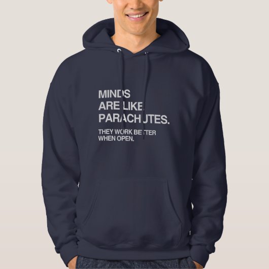 MIJNEN ZIJN ALS PARACHUTES HOODIE (Voorkant)