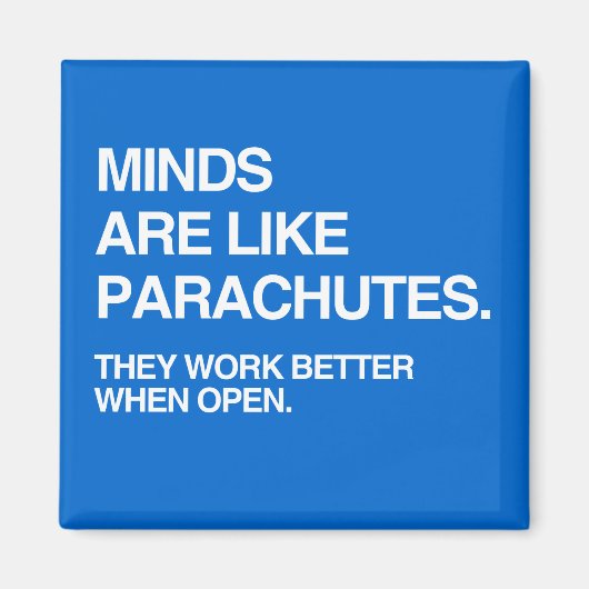 MIJNEN ZIJN ALS PARACHUTES MAGNEET (Voorkant)