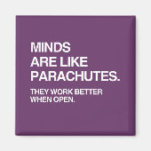 MIJNEN ZIJN ALS PARACHUTES MAGNEET (Voorkant)