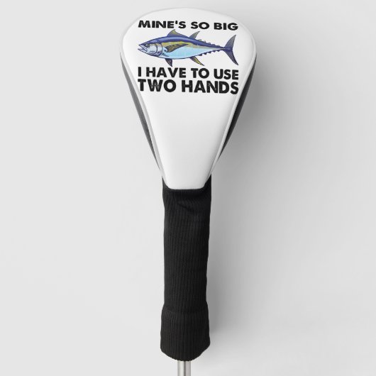 Mijnen zo groot dat ik twee handen moet gebruiken golfheadcover (Voorkant)
