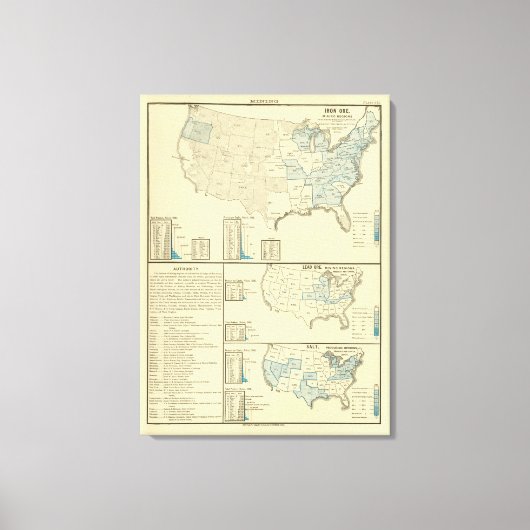 mijngebieden met ijzererts canvas afdruk (Voorkant)