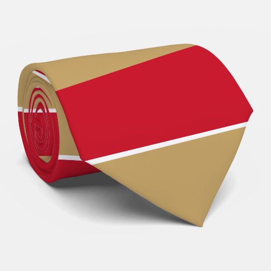 Mijngoud met bloed horizontaal gestreept stropdas (Opgerold)