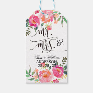 Mijnheer de Voorzitter, mevrouw Floral Wedding, ik Cadeaulabel