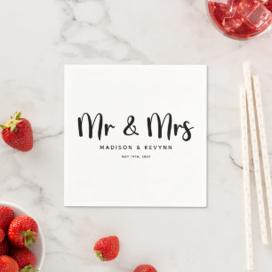 Mijnheer & Mevrouw Trouwen Servet