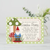 Mijnheer Mushroom Garden Gnome Kaart (Staand voorkant)