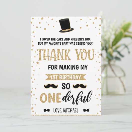 Mijnheer Onederful, dank u wel kaart 20-16 (Staand voorkant)