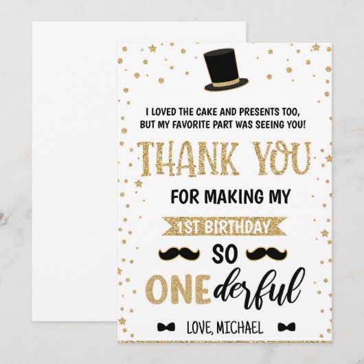 Mijnheer Onederful, dank u wel kaart 20-16 (Voorkant / Achterkant)