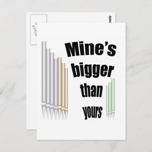 Mijnis groter dan jouw briefkaart (Voorkant / Achterkant)