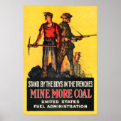 Mijnmeer KOAL US Fuel Administration Propaganda Poster (Voorkant)