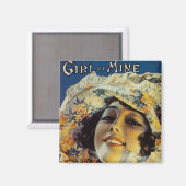 Mijnmeisje Magneet (Voorkant / Achterkant)