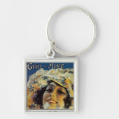 Mijnmeisje Sleutelhanger (Voorkant)