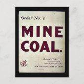 Mijnsteenkool Briefkaart (Voorkant)