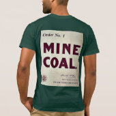 Mijnsteenkool T-shirt (Achterkant)