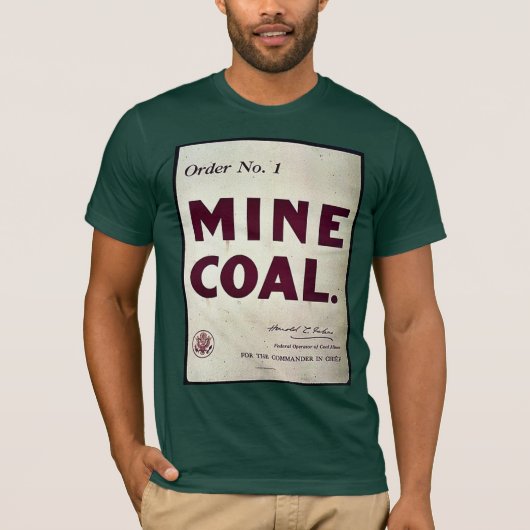 Mijnsteenkool T-shirt (Voorkant)
