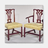 Mijnstoelen, met tussendoorse splantrug magneet (Voorkant)