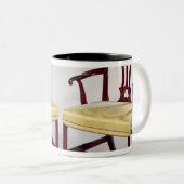 Mijnstoelen, met tussendoorse splantrug tweekleurige koffiemok (Voorkant rechts)
