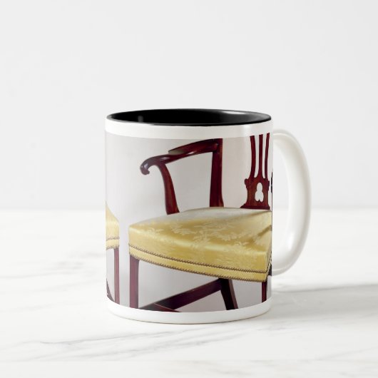 Mijnstoelen, met tussendoorse splantrug tweekleurige koffiemok (Voorkant rechts)