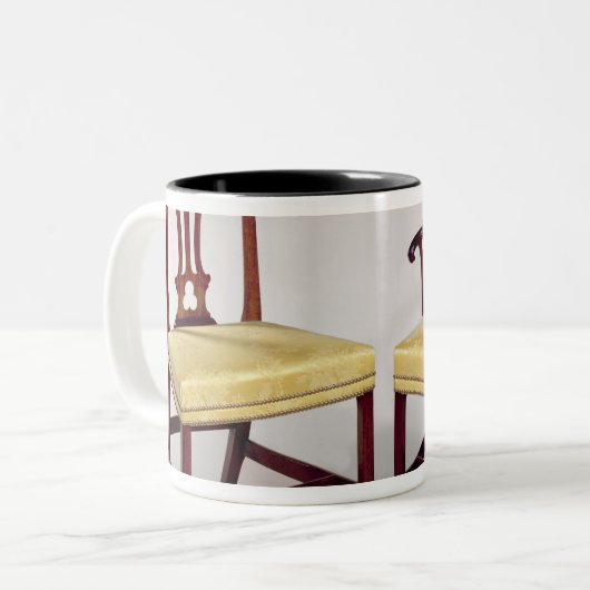 Mijnstoelen, met tussendoorse splantrug tweekleurige koffiemok (Voorkant links)