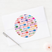 Mijnstructuur Ronde Sticker (Envelop)