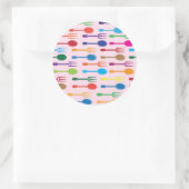 Mijnstructuur Ronde Sticker (Tas)