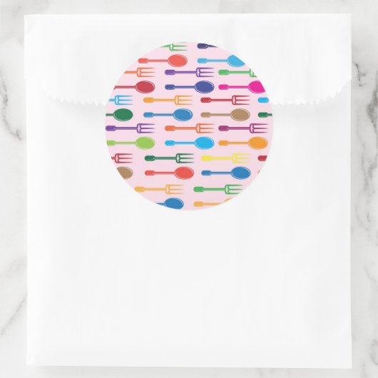 Mijnstructuur Ronde Sticker (Tas)