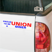 MIJNWERKER IN DE UNIE BUMPERSTICKER (Op Truck)