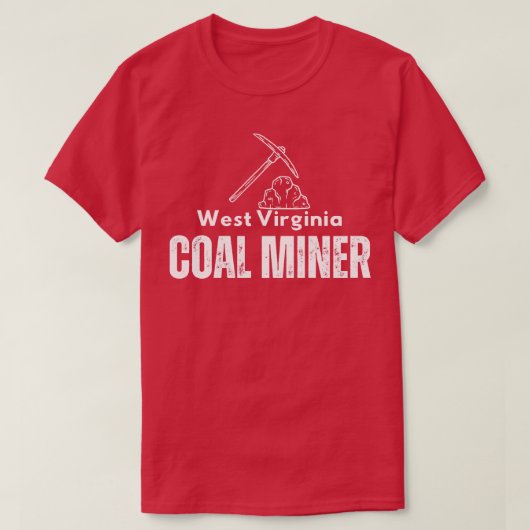 mijnwerker in West Virginia T-shirt (Design voorkant)