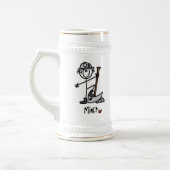 Mijnwerker Stickfiguur Bierpul (Links)