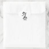 Mijnwerker Stickfiguur Hart Sticker (Tas)